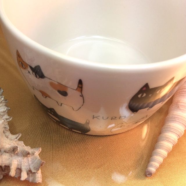 猫3兄弟パック小鉢の本体の柄アップ写真