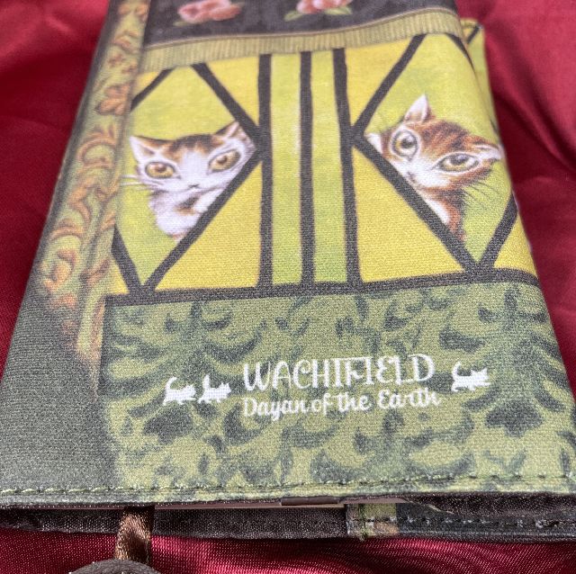 猫のダヤンのブックカバー・アルスのダヤン柄の背面の画像