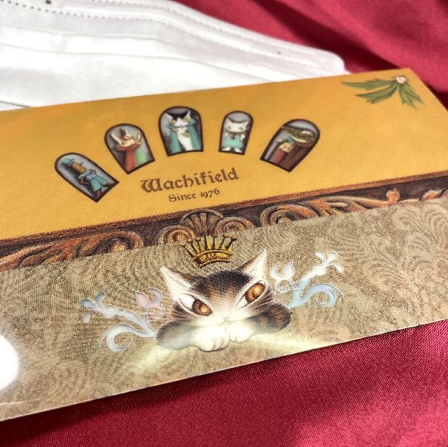 猫のダヤンの抗菌マスクケースの背面画像
