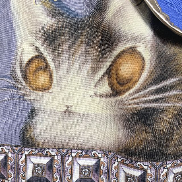 猫のダヤンのアートエコバッグ・アンダルシアのオモテ側絵柄のクローズアップ画像