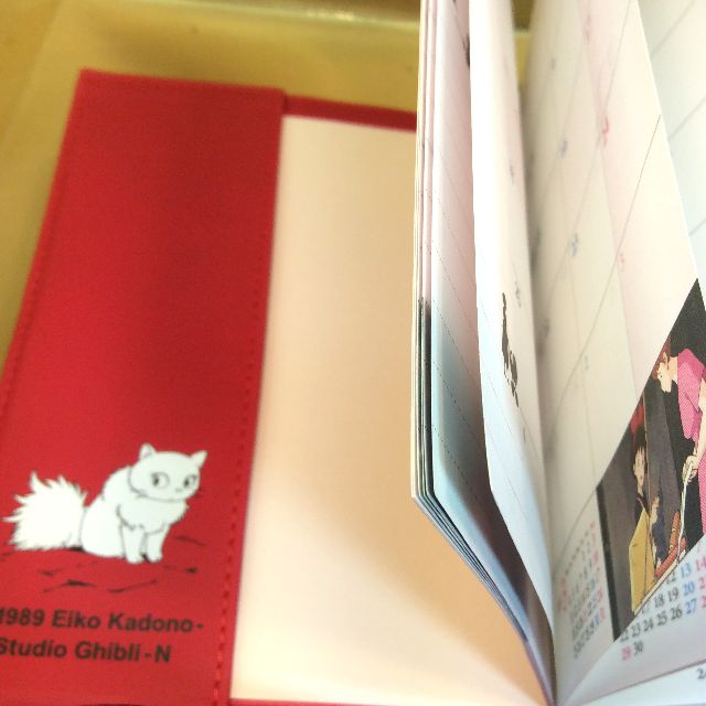 2019魔女の宅急便黒猫ジジの手帳の裏表紙のクローズアップ画像