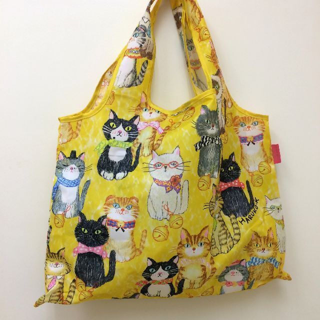 プレーリードッグの北村ハルコエコバッグ「猫が整列したら」の全体画像