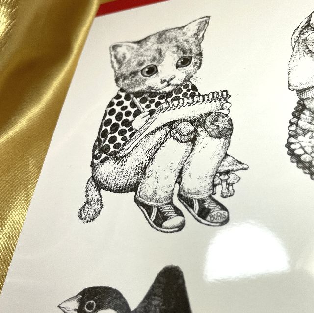 ヒグチユウコ・ホルベインおえかきクロッキーパッドの表紙の絵柄の画像