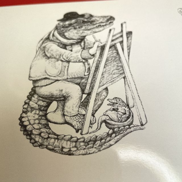 ヒグチユウコ・ホルベインおえかきクロッキーパッドの表紙の絵柄の画像