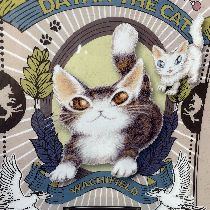 猫のダヤンのクリアファイル台湾レトロ柄の小さな画像