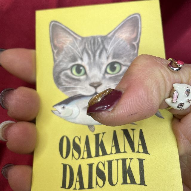 アクティブコーポレーションのフェリシモ猫部のポチ袋を手に持った画像