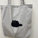 【メール便・エルコミューン】キャンバストートバッグ・クロネコ柄