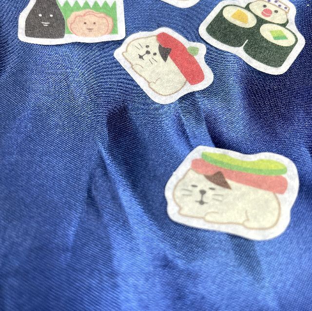 concombreのダイカットフレークシールまったり寿司柄のシールの画像