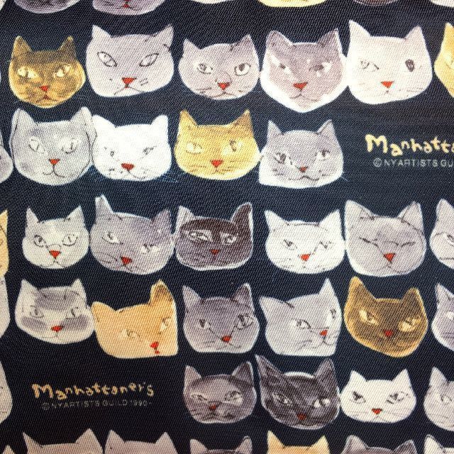 マンハツタナーズ手提げポーチの絵柄のクローズアップ画像