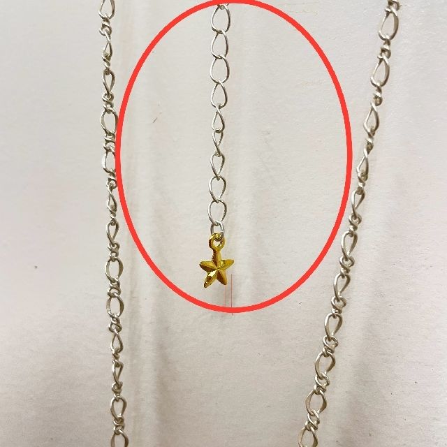 パルナートポックの猫ネックレス浜辺柄のアジャスターの画像