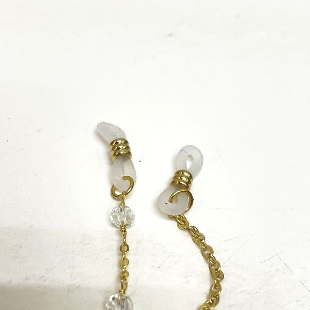 猫のヂャンのめがねホルダー睡蓮BABY柄の装着部品の画像