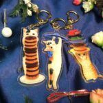 【メール便・ポタリングキャット】アクリル板キーホルダー。バッグチャームとしても使えちゃう！