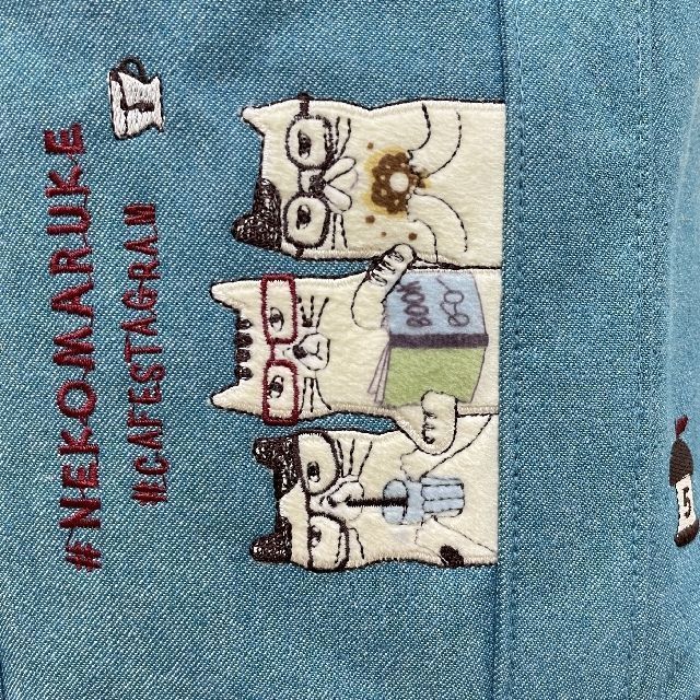 クスグルジャパンのネコまるけ楕円底バッグの絵柄画像