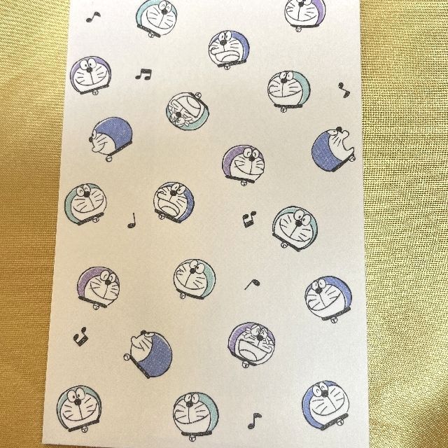 アクティブコーポレーションのドラえもんミニレターセットの封筒のオモテ側画像
