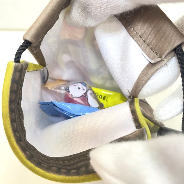 猫のダヤンのミニ巾着・鏡の中まで柄の内側の画像