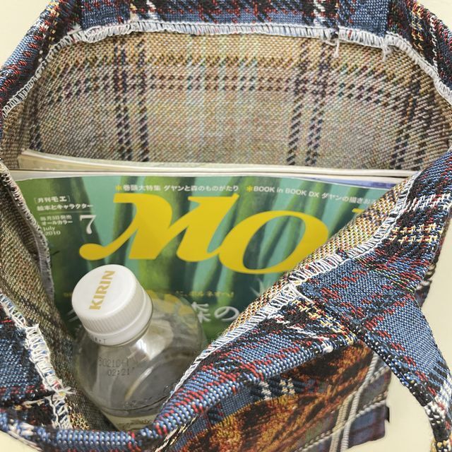 松尾ミユキのゴブラン織りトートバッグ・Maron柄の内側画像