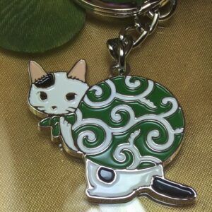 【メール便・ポタリングキャット】猫柄キーホルダー・合金製