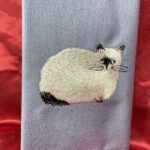 【メール便・松尾ミユキ】ブックカバー・文庫本用・刺繍「Repos」柄