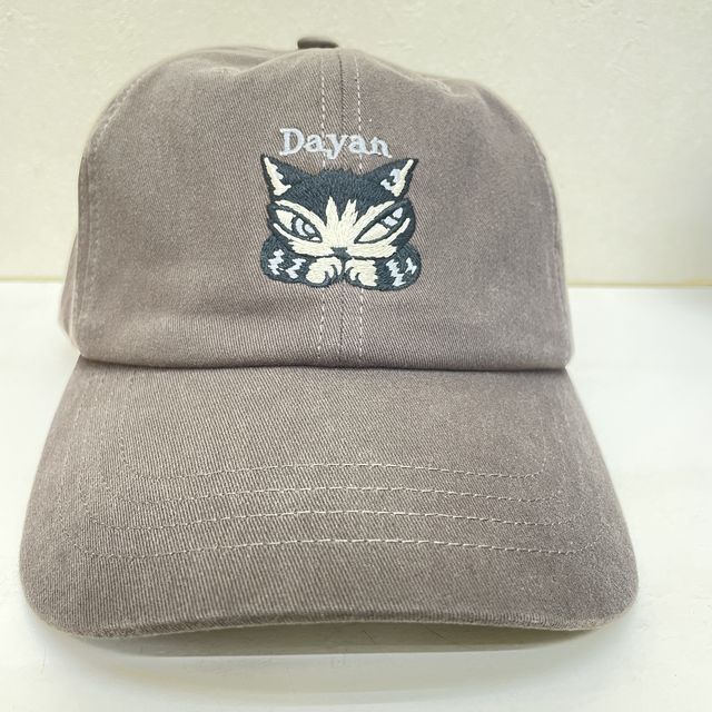 猫のダヤンのキャップうでぐみ柄の全体画像