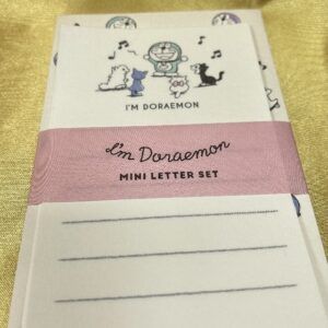 【メール便・ドラえもん】ミニレターセット・音符柄