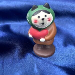 【DECOLE・concombre】置物・ハート泥棒・茶色