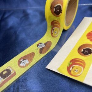 【concombre】マスキングテープ・やまねこベーカリー柄・トラ猫・黒猫・三毛猫・ハチワレ猫