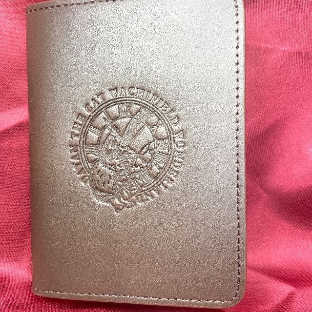 猫のダヤンのパス＆カードケース大時計柄の全体画像