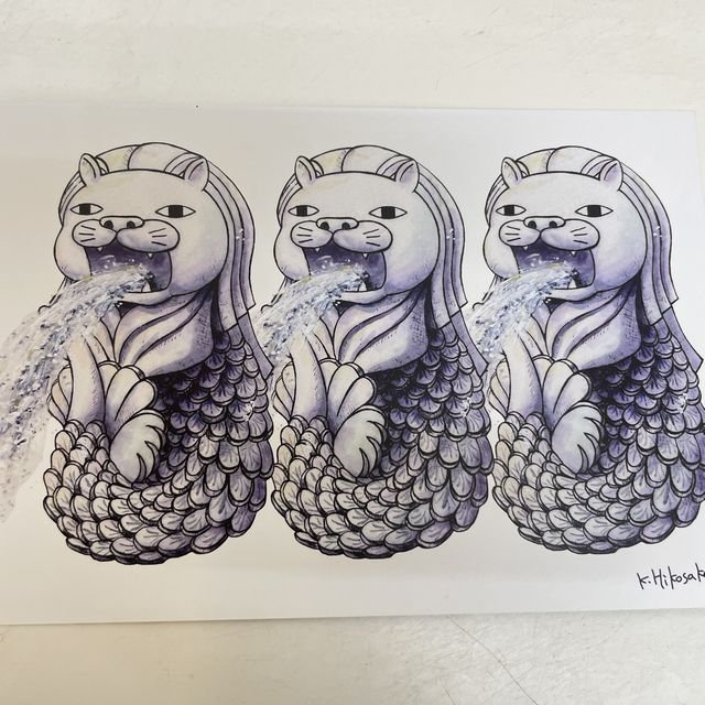 ひこ屋の2026年卓上カレンダーシュール柄の表紙の裏側画像