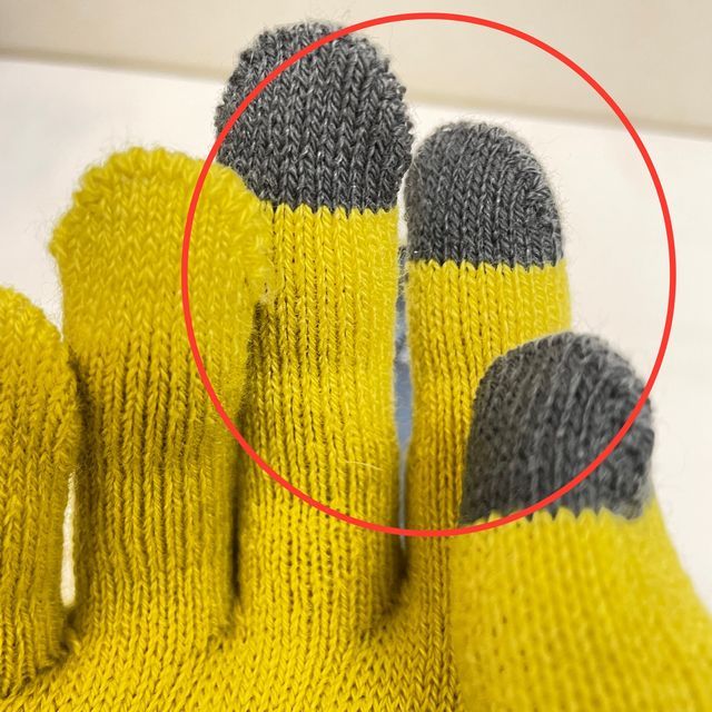 猫のダヤンのジャガード手袋メヒコ柄の導電糸の画像