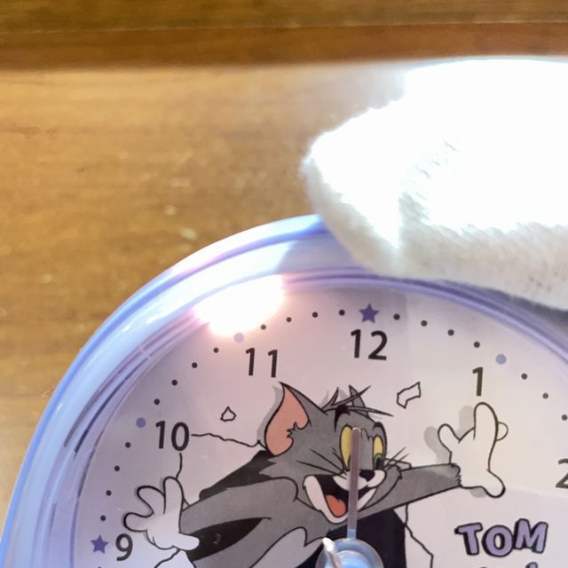 クラックスのミニライトクロックTOM and JERRY柄のライトの画像