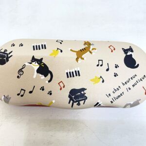 【のあぷらす】眼鏡ケース・「けんばん」柄・クリーナークロス付き