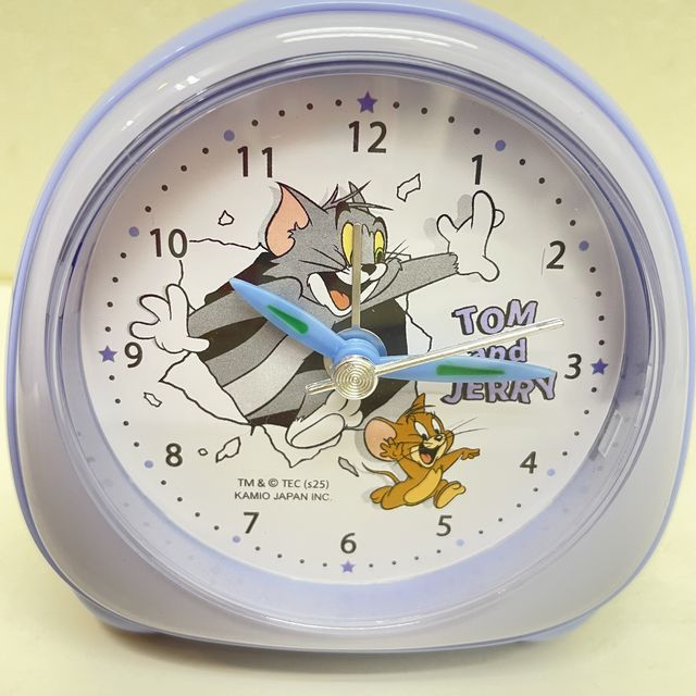 クラックスのミニライトクロックTOM and JERRY柄の全体画像