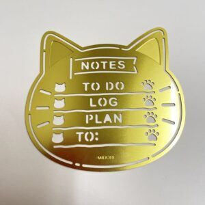 【メール便・ミドリ】モチーフテンプレート・「ネコ」柄