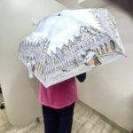 【送料無料・猫のダヤン】遮光5段折りたたみ傘・「チェコ」柄 ・晴雨兼用